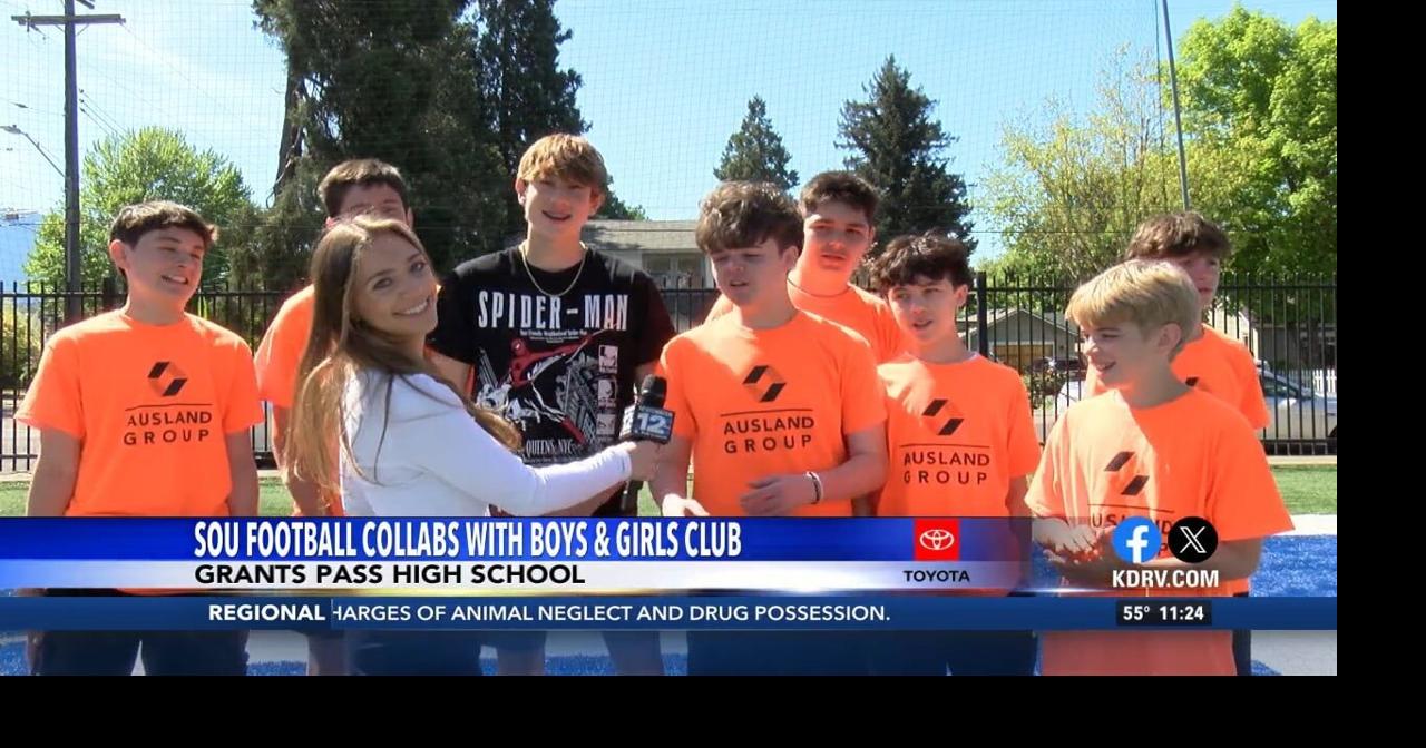 Southern Oregon Football collabs with Boys and Girls Club