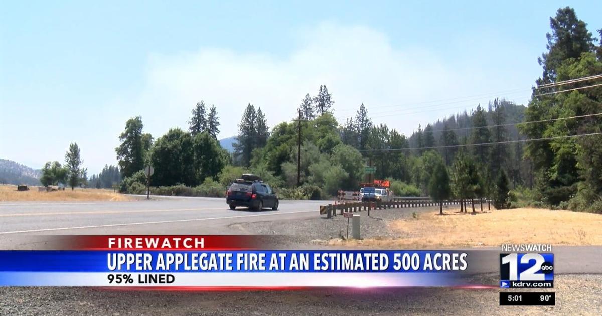 Upper Applegate Fire holding at 500 acres | Video | kdrv.com