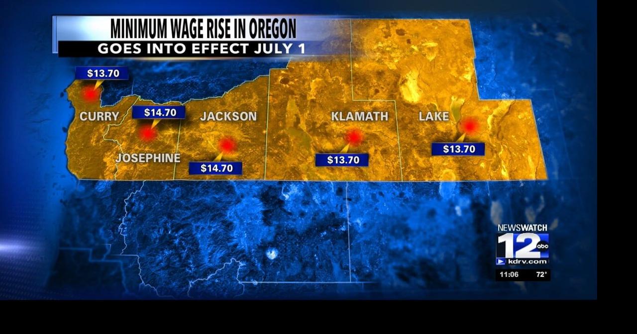 Minimum wage going up in Oregon July 1 | Video | kdrv.com