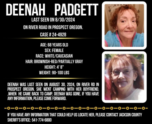 Sheriff's Office issues advisory about motorhome, missing Prospect woman | Local | kdrv.com