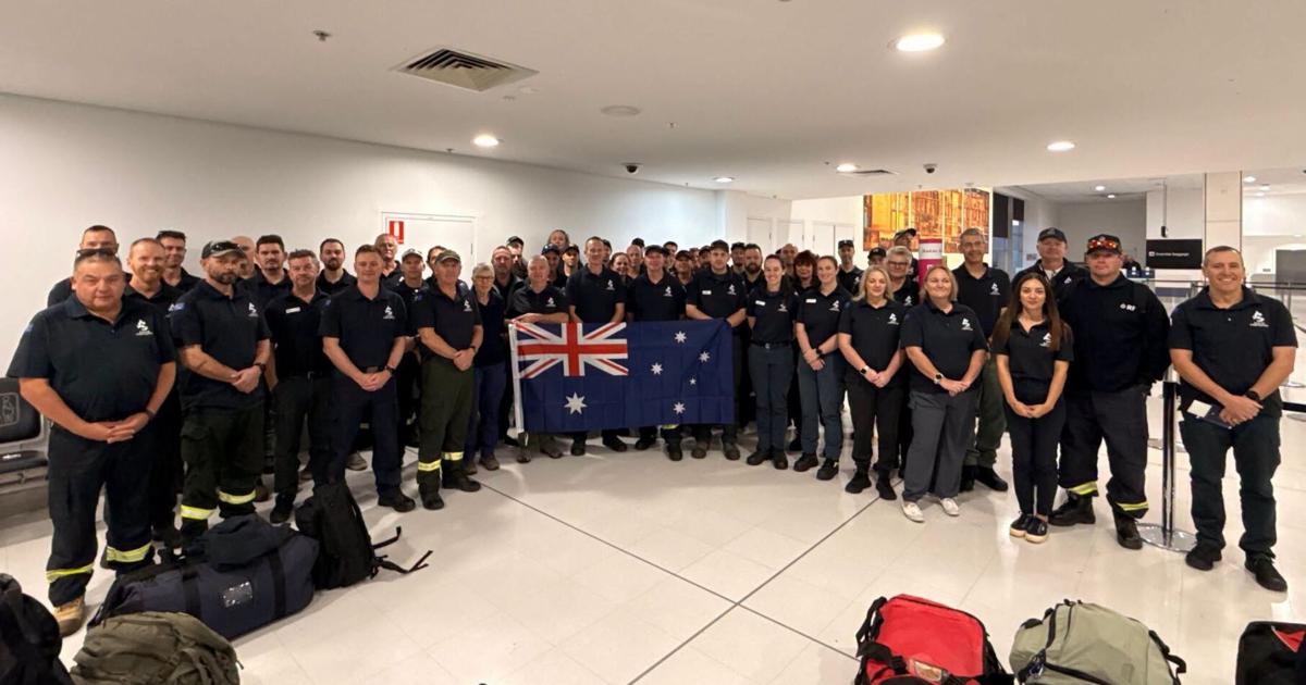Firefighters from Australia and New Zealand joining the fight on the Castle Fire