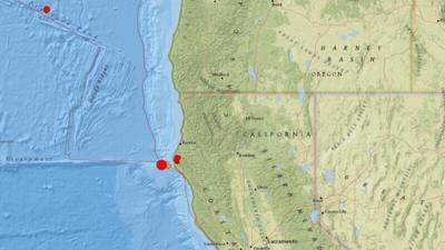 No tsunami warning issued after 6.2 quake off Northern California coast