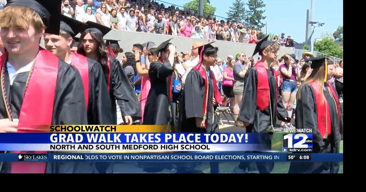 Grad walk today for North and South Medford High School | Video | kdrv.com