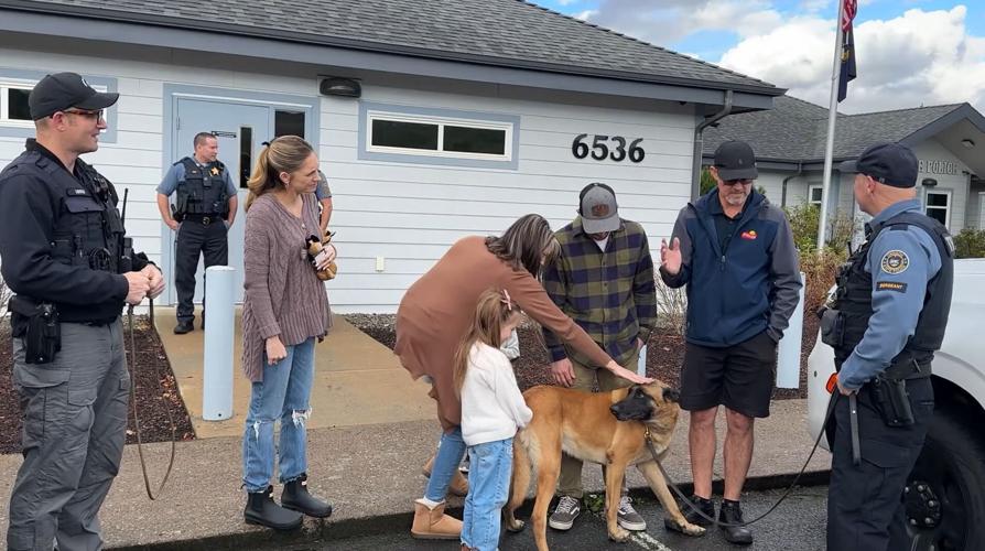 OSP drug detection K-9 Millie was named in honor of a five-year-old Winston girl's late twin sister.
