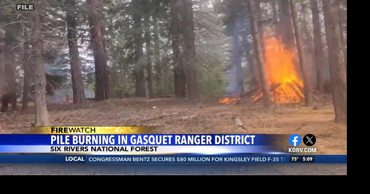 Six Rivers National Forest: Pile burning in Gasquet ranger district ...
