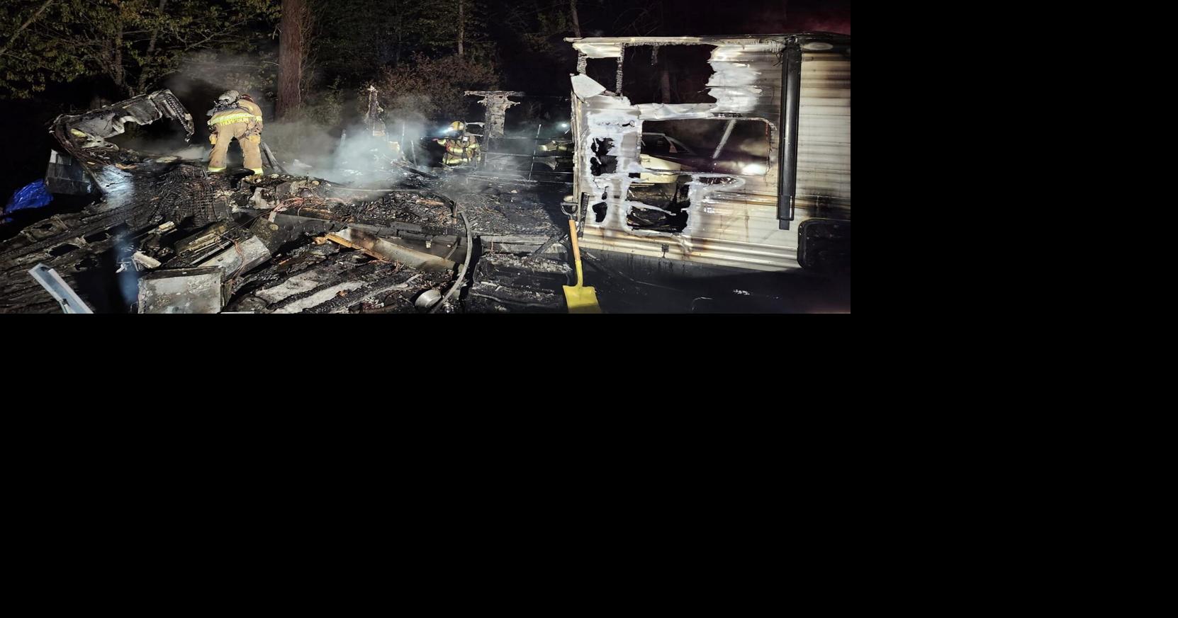 2 hospitalized, 3 dogs dead after RV fire erupts | Top Stories | kdrv.com