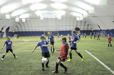 Indoor soccer sales dome near me