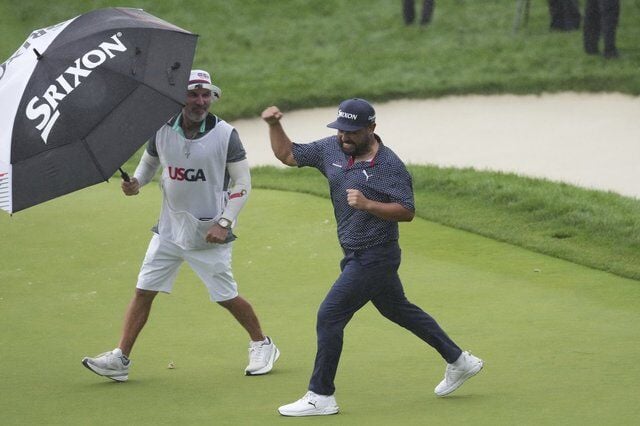 J.J. Spaun weathers the worst of wet Oakmont to win U.S. Open