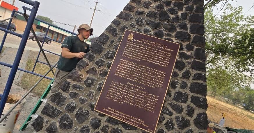 Better visibility for old Fur Brigade cairn in Westbank