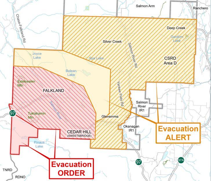 More evacuations ordered as threat grows from White Rock ...