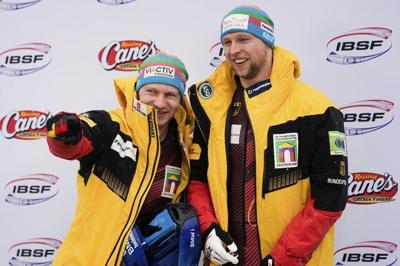 Friedrich wins 9th 2-man world bobsled title, leading another German sweep. Del Duca 4th for US
