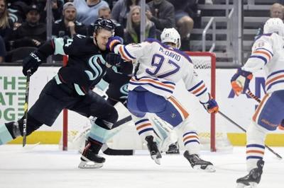 Evander Kane's hat trick lifts Oilers past Kraken 6-4