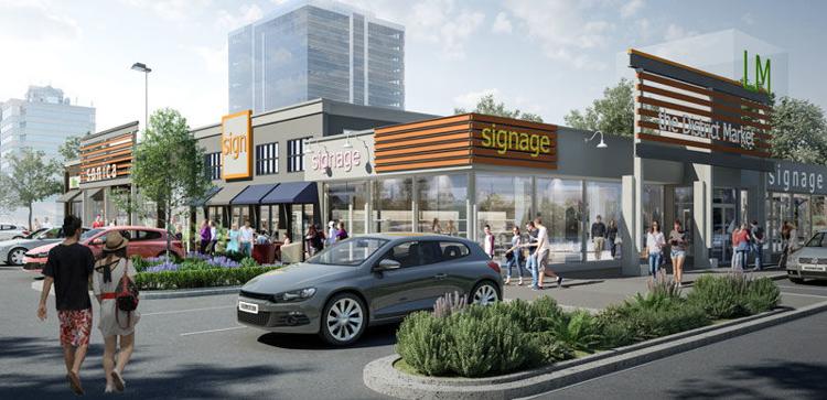 Shops, restaurants now planned for site of Kelowna car dealership