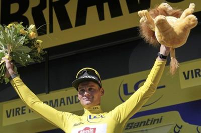 Tour de France: Healy wins hilly 6th stage, Van der Poel takes yellow jersey from Pogačar