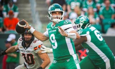Maier leads unbeaten Roughriders to 37-18 win over struggling Lions