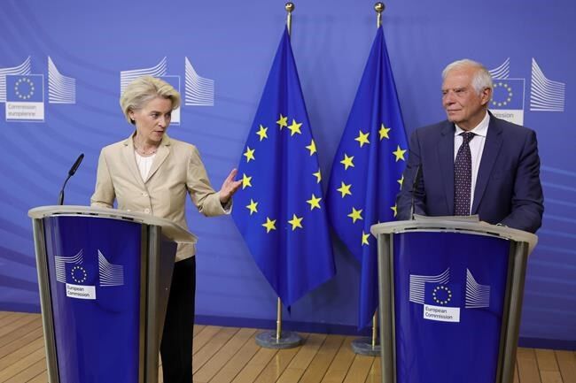 EU eyes Russia trade sanctions over 'sham' Ukraine votes