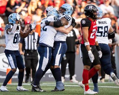 Opportunistic Slywka lifts Argos to first win with 29-16 decision against Redblacks