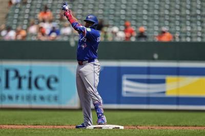 Nathan Lukes' 3-run homer helps the Blue Jays avoid a sweep with a 9-8 win over the Orioles