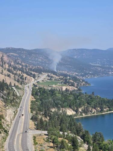 Peachland wildfire being held