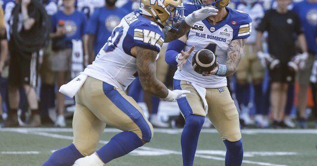 Vaval's return touchdown turns the tide for Blue Bombers in 30-21 win over Argonauts
