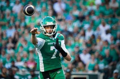 Roughriders quarterback Harris, Stampeders defensive back Webb earn July CFL honours