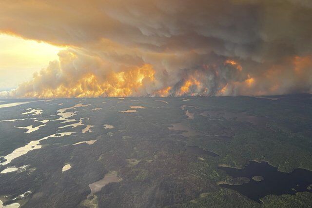 Cool temperatures, chance of rain as crews battle wildfires near Flin Flon, Man.