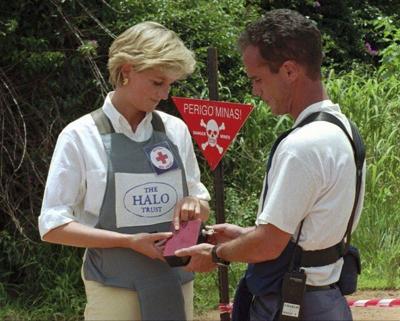 Prince Harry is in Angola to raise awareness for land mine clearing, repeating Diana's 1997 trip