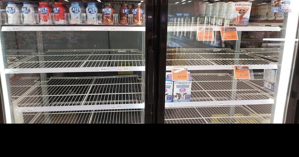 Some food in short supply at Kelowna supermarkets after highway