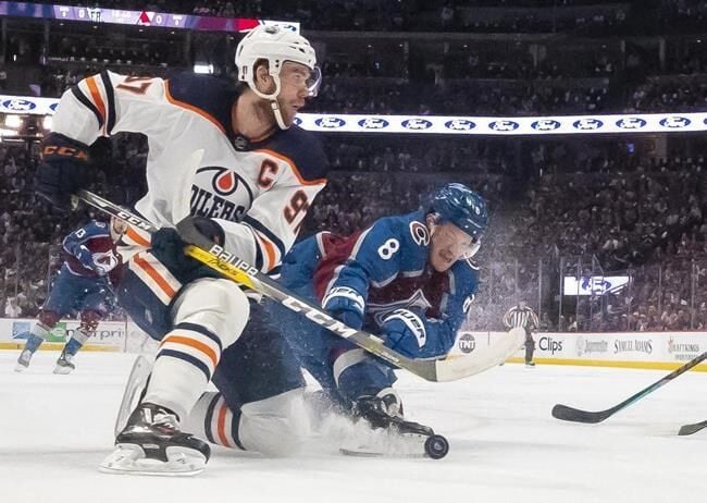 Colorado Avalanche vs. Edmonton Oilers Round 3 Western Conference Final  Match-Up Souvenir Hockey Puck