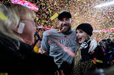 Taylor Swift's chat with the Kelces on 'New Heights' marks a milestone moment for podcasts