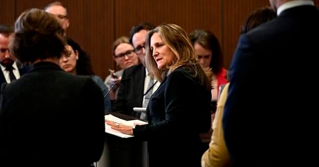Freeland challenges Tories to take stand on capital gains changes with House motion - Vimarsana News