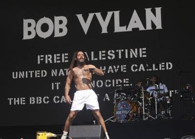 Rap-punk duo Bob Vylan says it's being targeted for speaking up about Gaza at Glastonbury