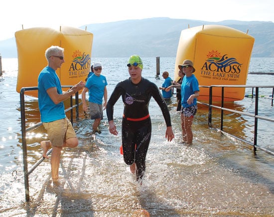 Wind a challenge for Rattlesnake Island swimmers