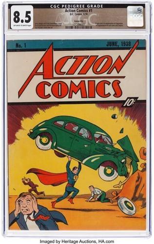 Rare copy of comic featuring Superman's first appearance sells for