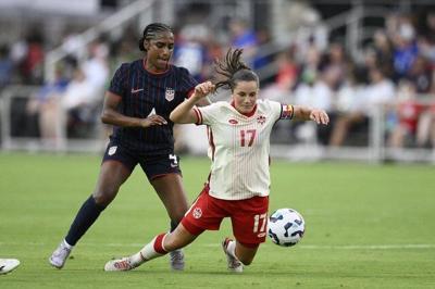 Top-ranked U.S. women cruise to comfortable 3-0 win over Canada in soccer friendly