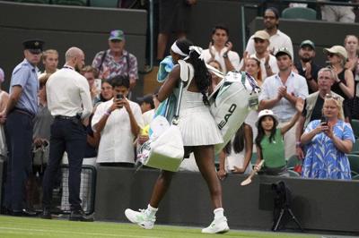 Coco Gauff is out in the first round of Wimbledon with a 7-6 (3), 6-1 loss to Dayana Yastremska