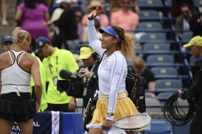 Naomi Osaka retires in first-round match against Kanepi at National Bank Open