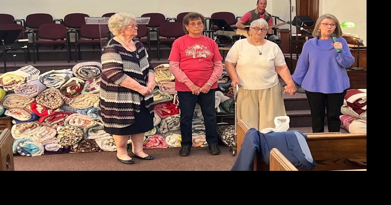 Covered in love Small church quilting group delivers 97 to Jenkins
