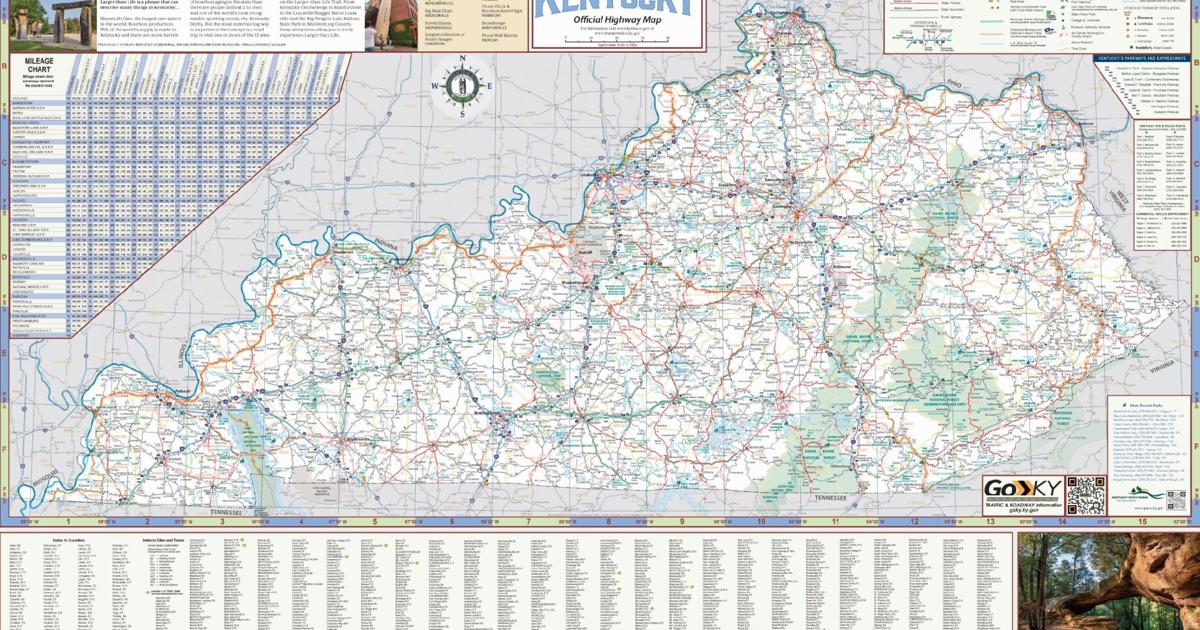 Kypost Map The newest state travel map is available | News | kentuckytoday.com