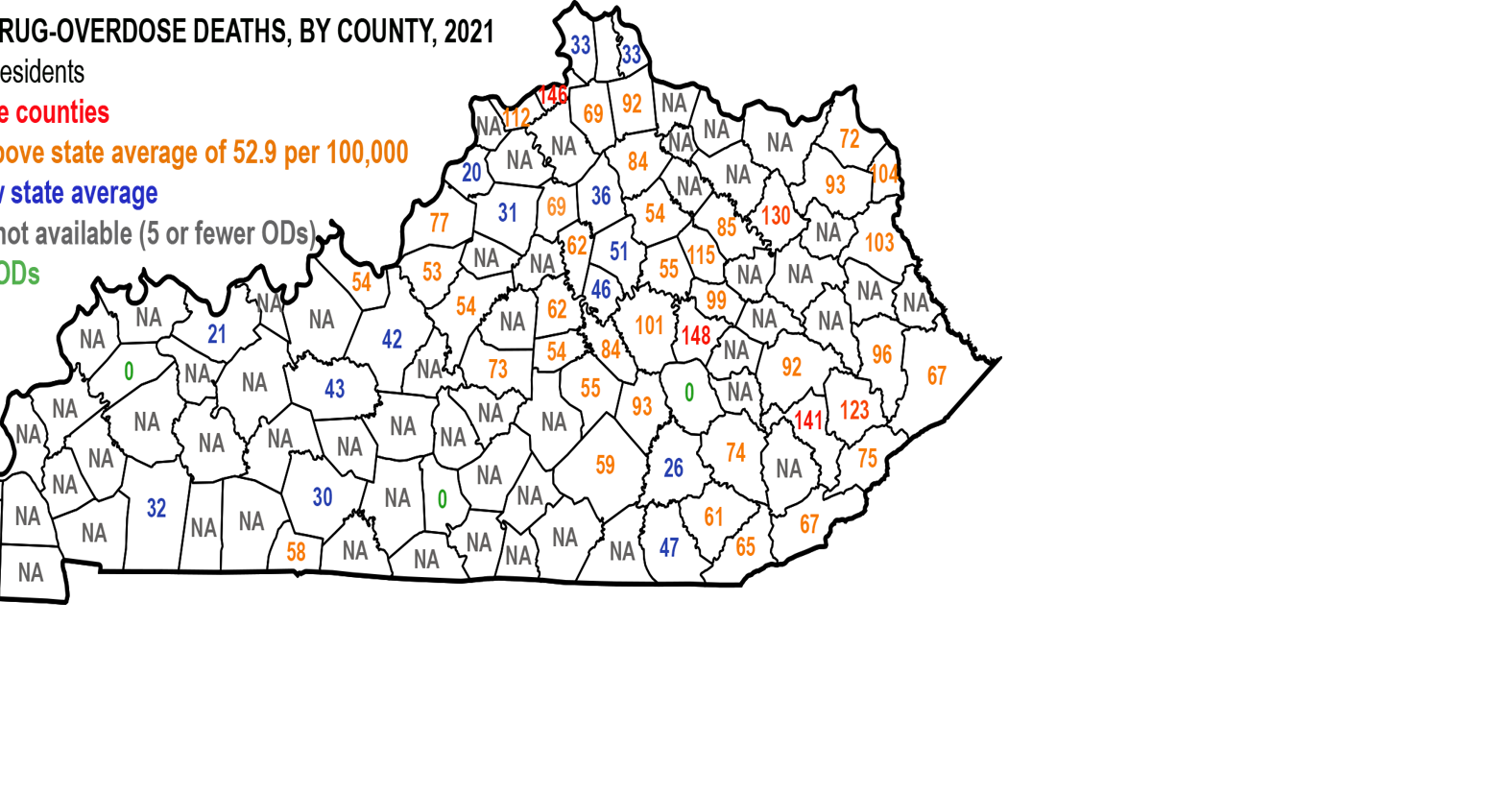 Drug overdose deaths in Kentucky rose nearly 15% last year | News ...