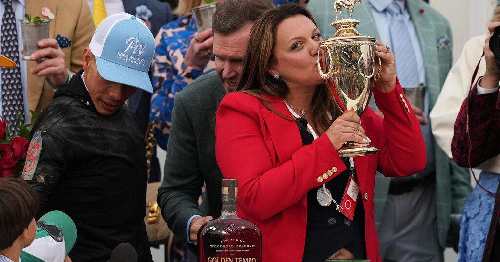 Golden Tempo takes the Kentucky Derby as Cherie DeVaux becomes the 1st woman to train its winner