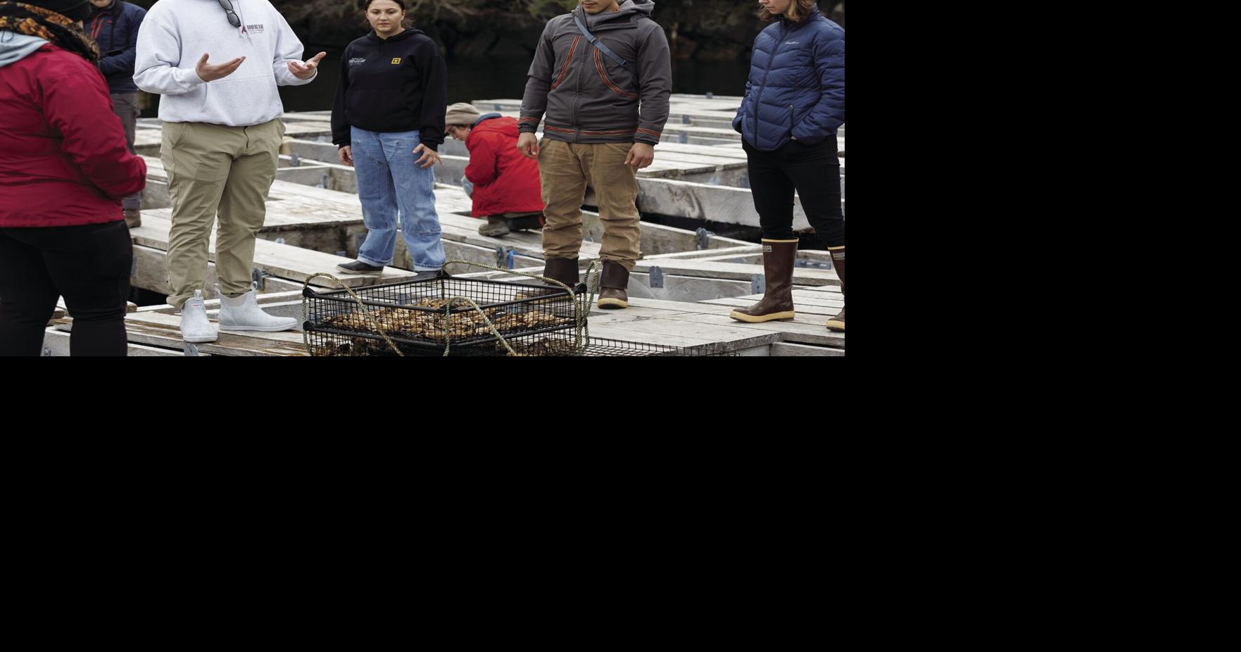 Oyster hatchery interns visit OceansAlaska, Hump Island Oyster Co