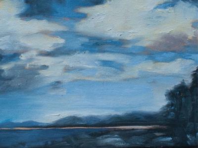 Pottery Artist Displays Vision Through Paintings Scene