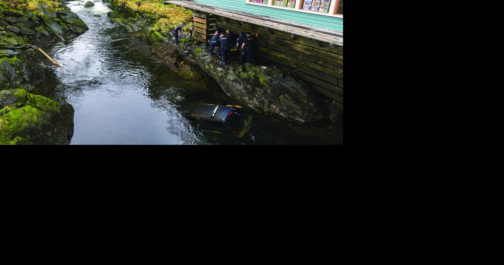 One person deceased after vehicle goes into Ketchikan Creek in accident ...
