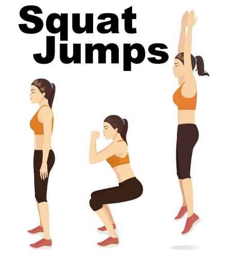 plyometric squat jump