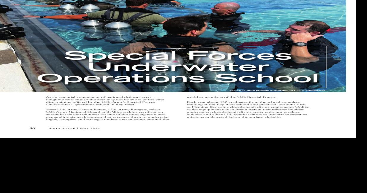 Special Forces Underwater Operations School Living