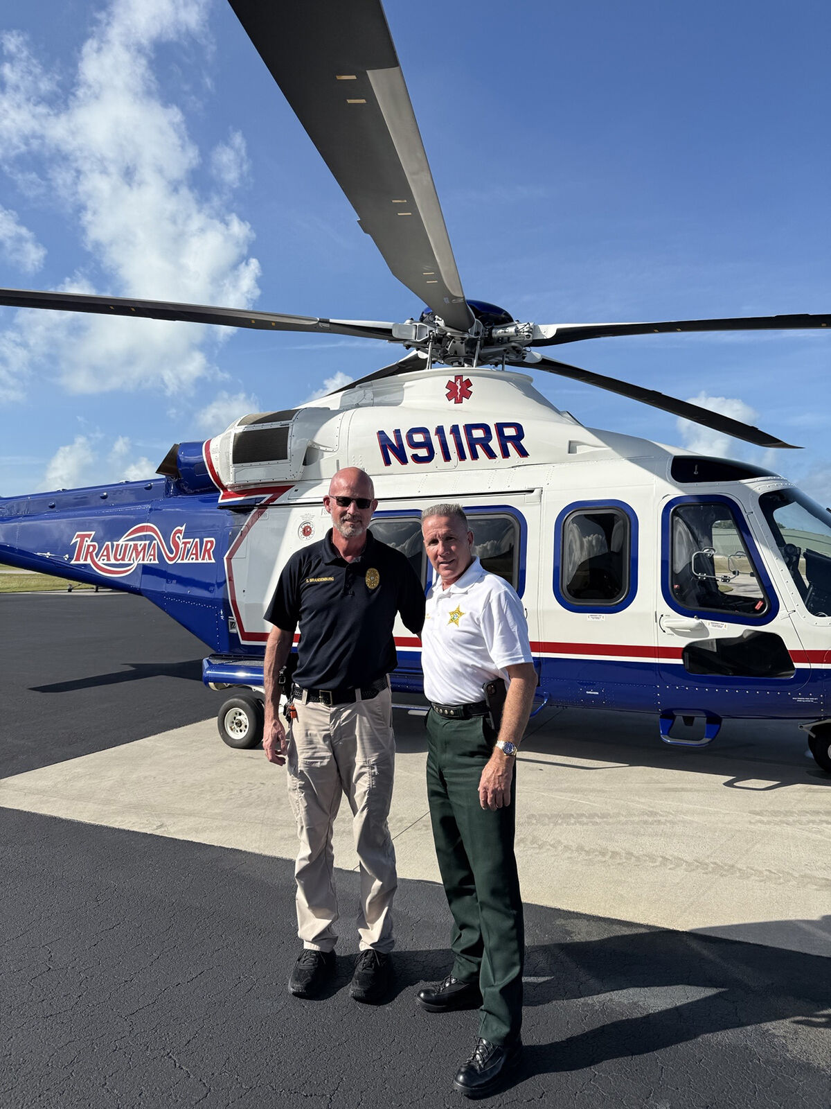 County shows off new emergency transport helicopter | Mile Markers ...