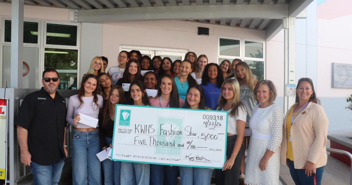 Chamber donates k to Key West High School Fashion Show