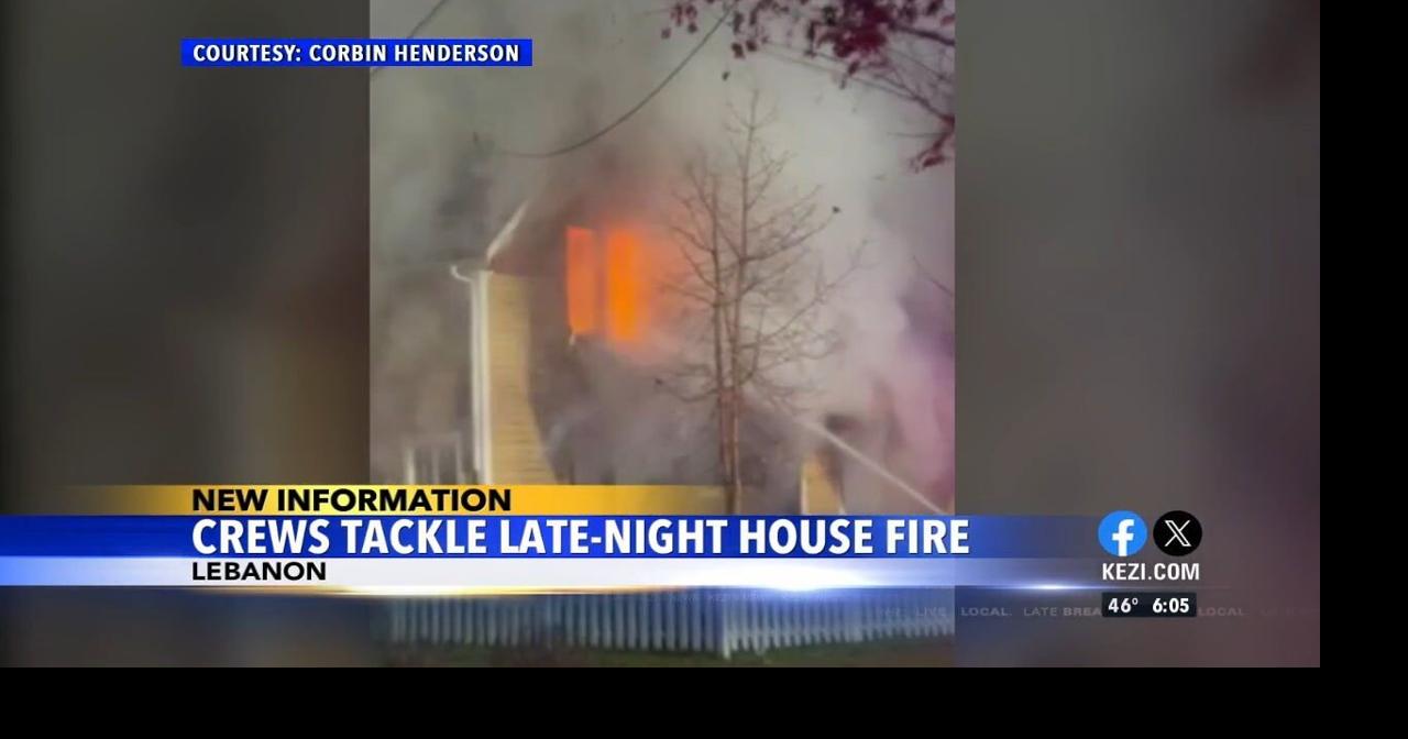 Crews tackle late night house fire in Lebanon Video