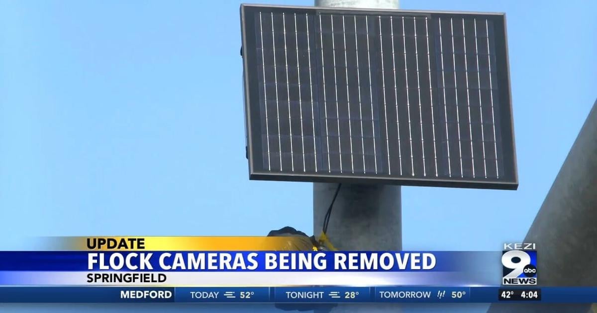 Flock Camera Getting Destroyed Flock Cameras Being Removed in Springfield | Video | kezi.com